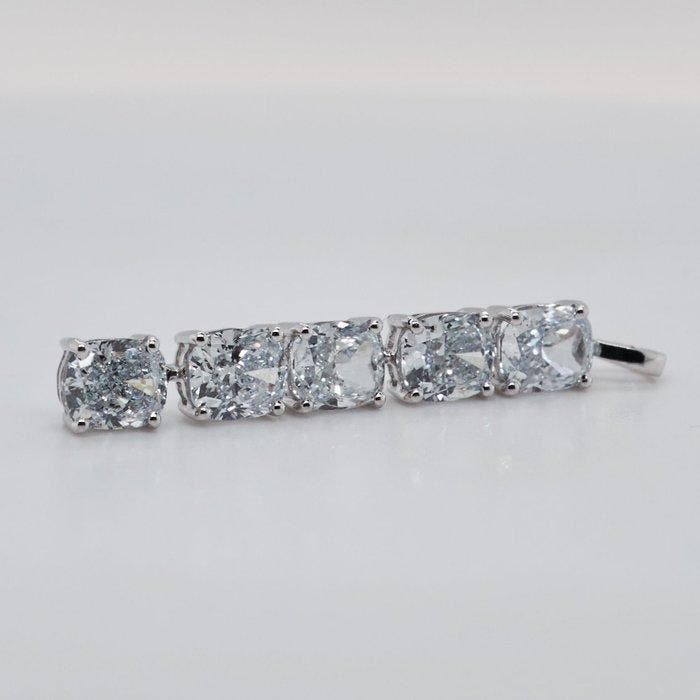 Zonder minimumprijs - Hanger - 14 karaat Witgoud - 2.81ct., Handtassen en Accessoires, Antieke sieraden