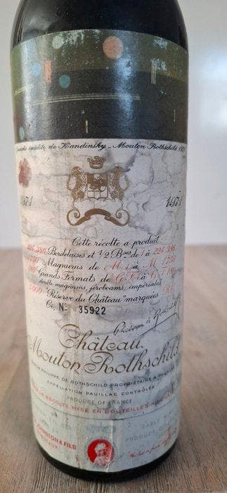 1971 Chateau Mouton Rothschild - Pauillac 2ème Grand Cru