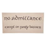 The Hobbit Replica 1/1 No Admittance Sign, Ophalen of Verzenden, Nieuw