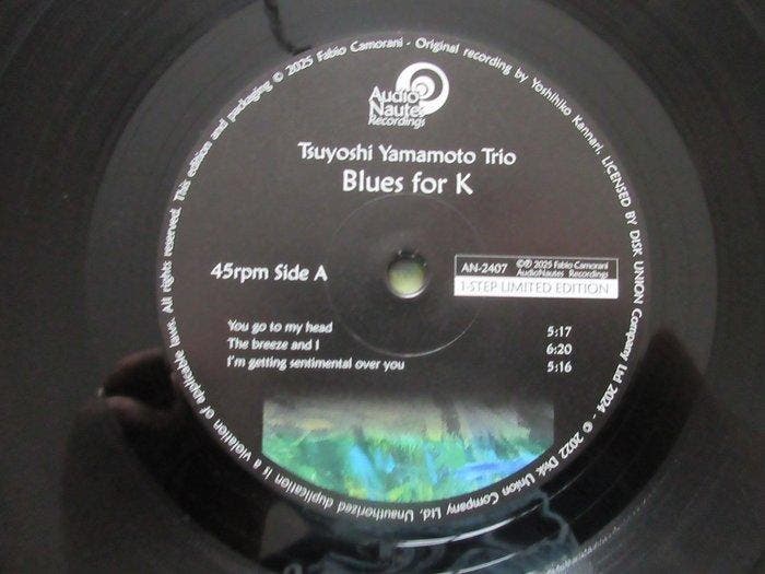 Tsuyoshi Yamamoto Trio - Blues For K - 1 step pressing, CD & DVD, Vinyles Singles