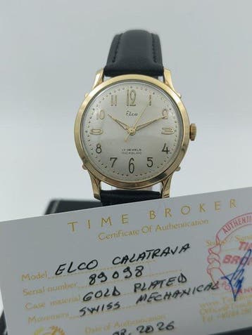 Elco - Calatrava - Zonder minimumprijs - 89038 - Heren -, Handtassen en Accessoires, Horloges | Heren, Nieuw