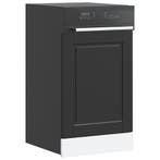 vidaXL Vaatwaspaneel Porto 45x1,5x57 cm bewerkt hout zwart, Verzenden, Nieuw
