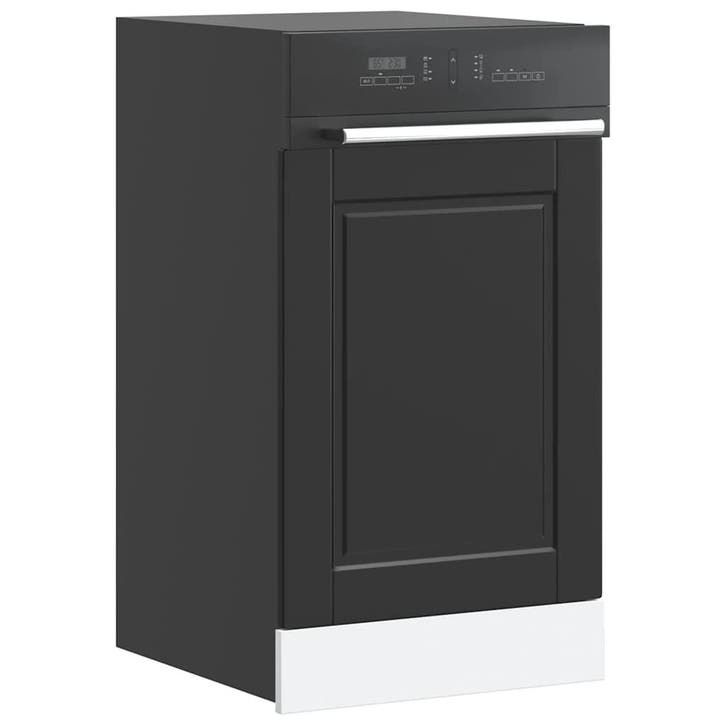 vidaXL Vaatwaspaneel Porto 45x1,5x57 cm bewerkt hout zwart, Maison & Meubles, Armoires | Autre, Envoi