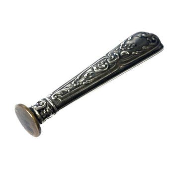 Silver Antique Art Nouveau Repoussé Wax Seal Stamp -
