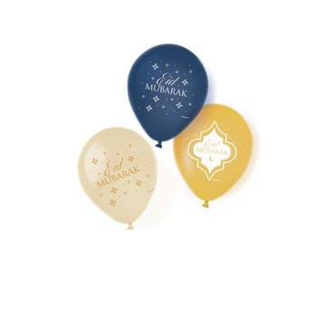 Ballonnen Eid Ramadan 27,5cm 6st, Verzenden, Nieuw