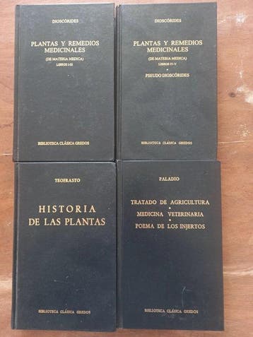 Paladio/ Dioscorides/ Teofrasto - Plantas y remedios