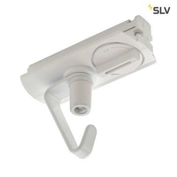 SLV 1-Fase-Rail adapter met haak wit, Huis en Inrichting, Verzenden, Nieuw, Metaal