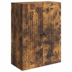 vidaXL Wandkast Gerookt eiken 66 x 34,5 x 90 cm Bewerkt hout, Verzenden