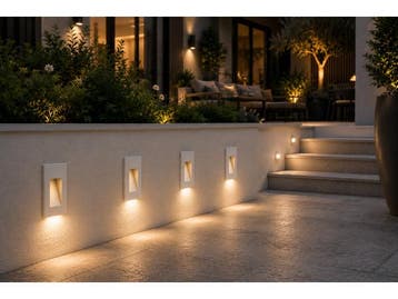 Veiling - 6 x LED Trapverlichting 3W – Rechthoek – Wit ?, Nieuw