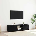 vidaXL TV Kast Zwart Eiken 140 x 38,5 x 36 cm Bewerkt hout, Verzenden, Nieuw