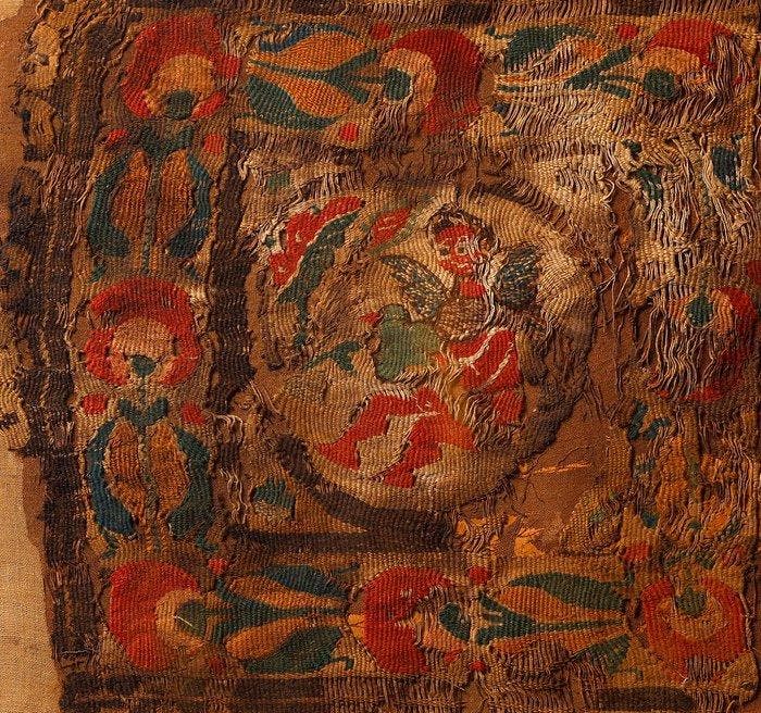 Oude Egypte, Koptisch textiel, export onder Spaanse licentie, Verzamelen, Mineralen en Fossielen