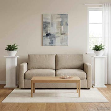 vidaXL Plantenstand 2 st Hoogglans Wit 30,5 x 30 x 60,5 cm, Verzenden