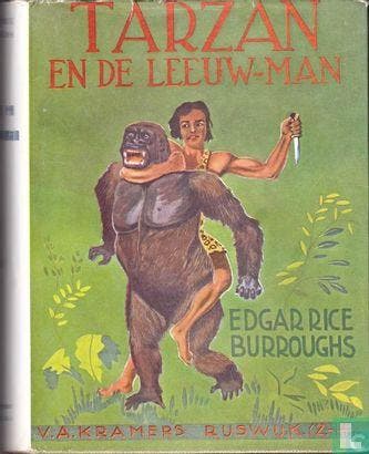 Burroughs, Edgar Rice - Tarzan en de leeuw-man - 1953, Boeken, Fantasy, Verzenden, Gelezen