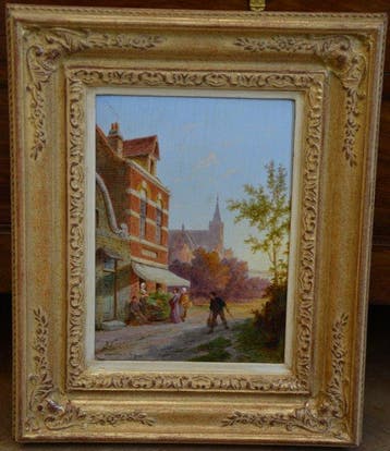 Pieter Cornelis Dommershuijzen (1834-1912) - Stadsgezicht
