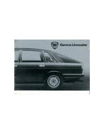 1978 LANCIA GAMMA BERLINA BROCHURE DUITS