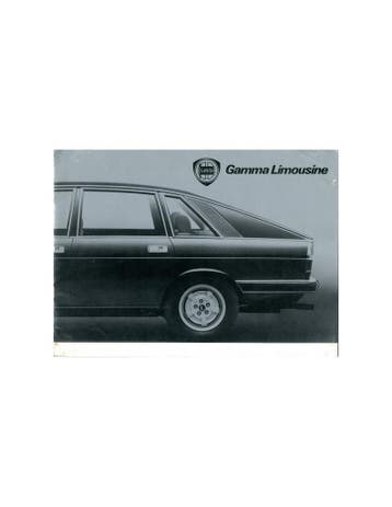 1978 LANCIA GAMMA BERLINA BROCHURE DUITS, Nieuw