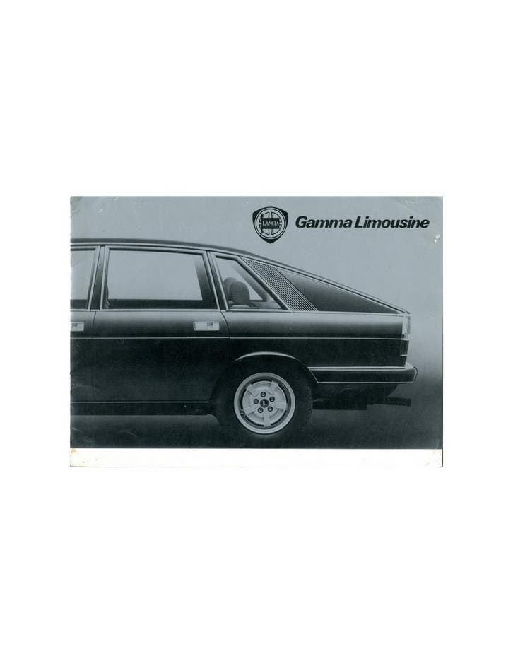 1978 LANCIA GAMMA BERLINA BROCHURE DUITS, Livres, Autos | Brochures & Magazines