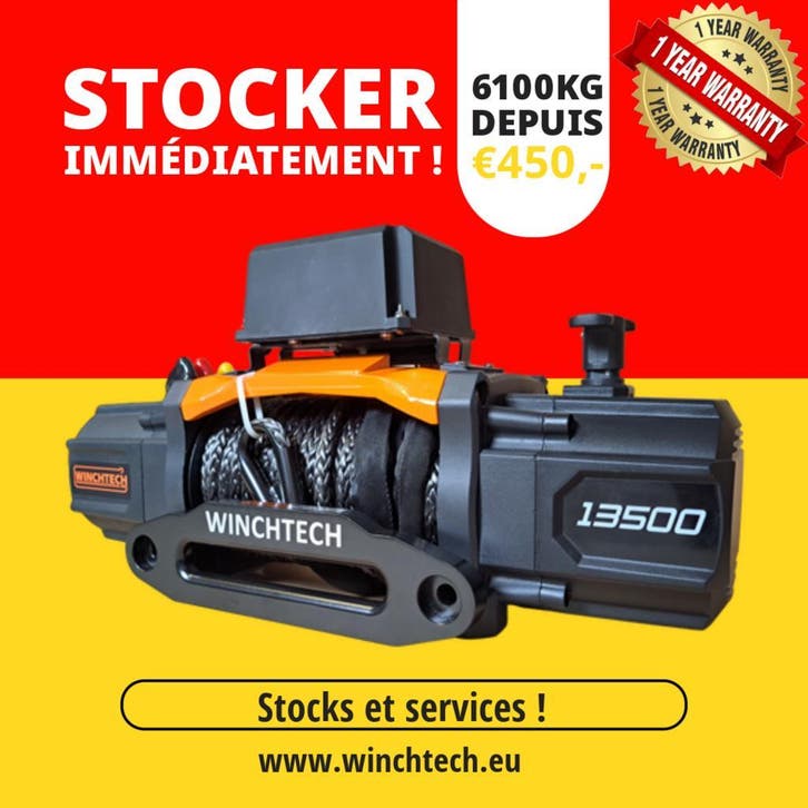 Treuil électrique 12v avec télécommande sans fil, Treuil, Autos : Divers, Autos divers Autre, Enlèvement ou Envoi