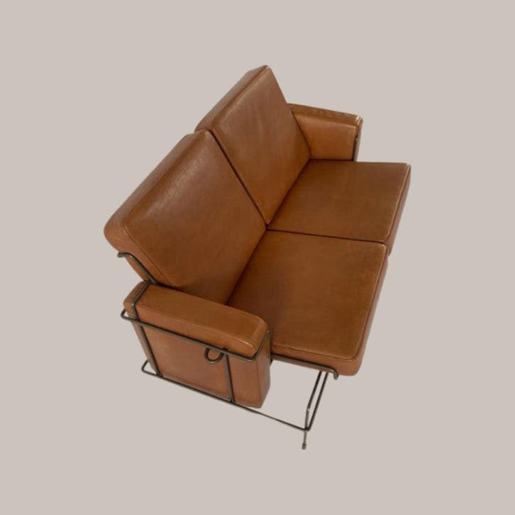 Magis Traffic Zetel Leder Cognac met, Huis en Inrichting, Zetels | Complete zithoeken, Nieuw, Verzenden