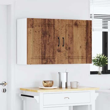 vidaXL Keuken Wandkasten 2 stuks Kalmar Oud Hout, Huis en Inrichting, Verzenden, Nieuw