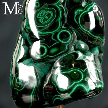 Verzamelaarkwaliteit malachiet & chrysocolla Malachiet met
