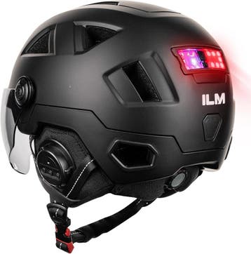 ILM Smart Helm met LED/Remlicht | Retour Deal | Sla nu toe, Zo goed als nieuw, ILM, Heer of Dame, Verzenden