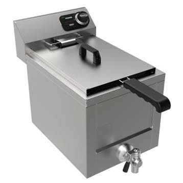 Friteuse | Elektrisch | 8L | 3kW (230V) | Aftapkraan |, Verzenden, Nieuw in verpakking