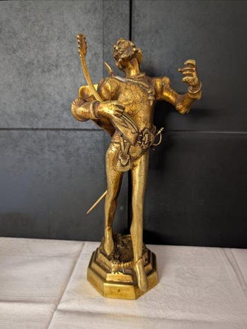 J Dewever - Figure - Bronze Skulptur von Auguste de Wevwe !