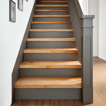 vidaXL Traptreden 4 st 70x25x2 cm massief eikenhout, Verzenden, Nieuw
