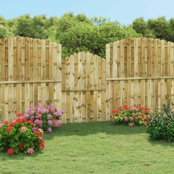 vidaXL Poort 100x150 cm geïmpregneerd grenenhout, Verzenden, Nieuw