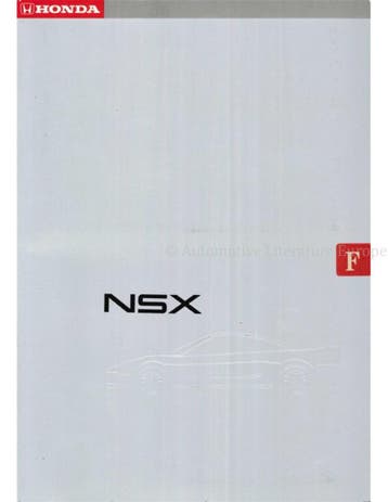 1990 HONDA NSX PERSMAP FRANS, Nieuw