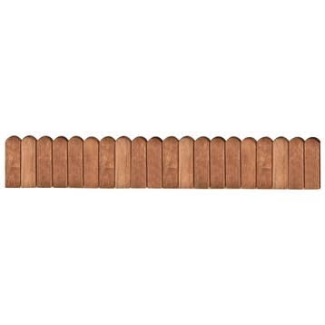 vidaXL Gazonrand 120 cm geïmpregneerd grenenhout bruin, Verzenden
