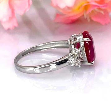 Sans prix de réserve - Bague de fiançailles Argent - 3.55ct.