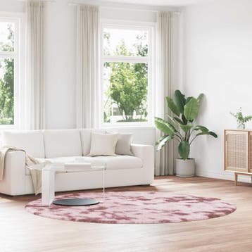 vidaXL Hoogpolig vloerkleed NAVARRA 240x240 cm polyester, Verzenden, Nieuw