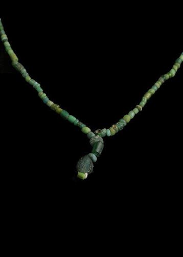 Oud-Romeins Groen Glas Kralenketting (Zonder minimumprijs)