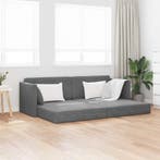 vidaXL Vloerslaapbank / zetel 200cm Donkergrijs Fluweel, Verzenden, Nieuw
