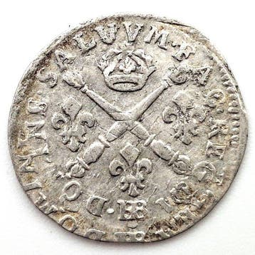 France. Louis XIV (1643-1715). 5 Sols 1704-BB, Strasbourg, Postzegels en Munten