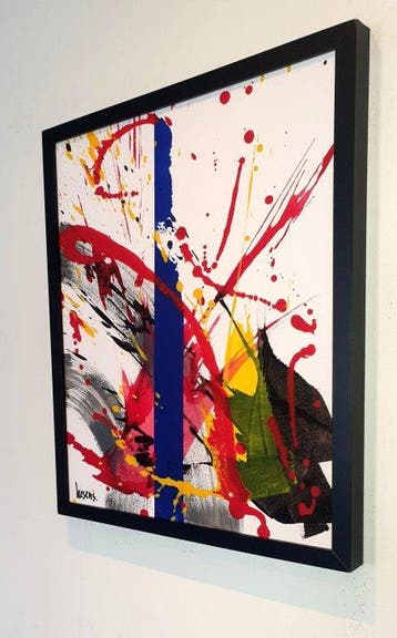 Liesens - Stormy Love (Handpainted on canvas met lijst))