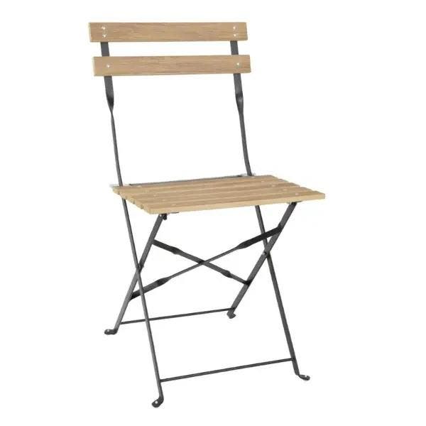 Opklapbare Stoelen | PERTH | Staal | Houtlook | In-/Outdoor, Articles professionnels, Horeca | Équipement de cuisine, Envoi