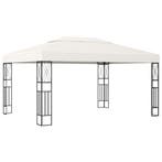 vidaXL Prieel 3x4 m stof crème, Verzenden