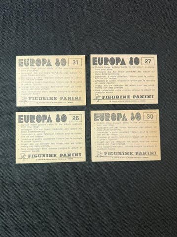 1980 Panini Europa 80 Lot 4 Stadium Sticker - Near Mint (NM)