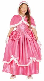 Prinsessenjurk Kind Roze Lang, Verzenden, Nieuw