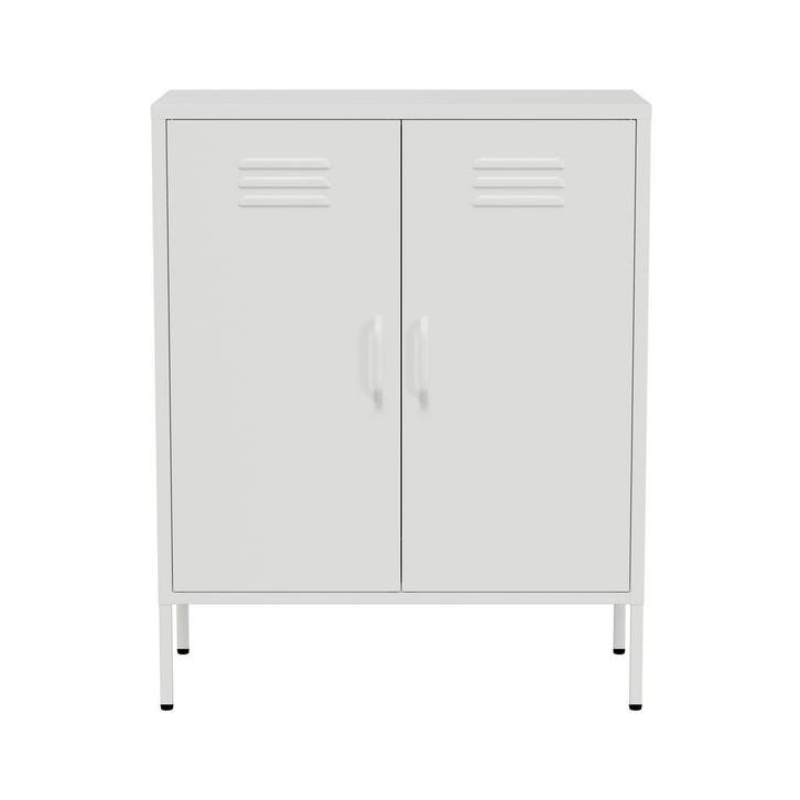 Lendo Online Buffet 80×40×100 cm Métal Blanc, Maison & Meubles, Armoires | Dressoirs