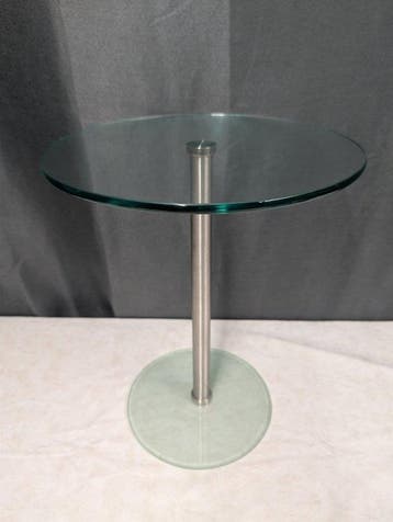 Bijzettafel - Glas, Metaal - Modern, Design.