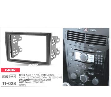 Facade Autoradio 2 Din Noir Pour Opel Astra Antara Corsa Zaf, Verzenden