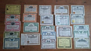 Document - 23 Original historic American mining stock