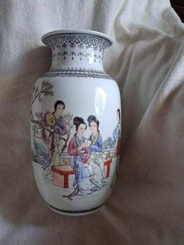 Vaas - Porselein - China - Famille rose (Zonder, Antiek en Kunst