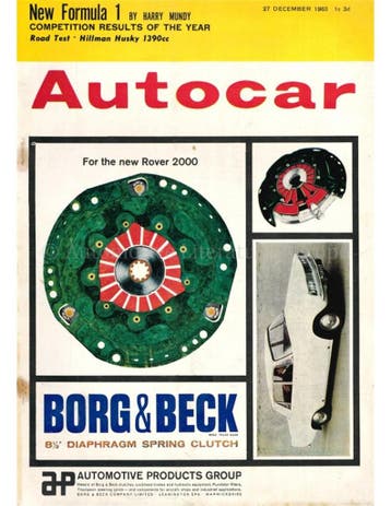 1963 AUTOCAR MAGAZINE 3541 ENGELS, Nieuw