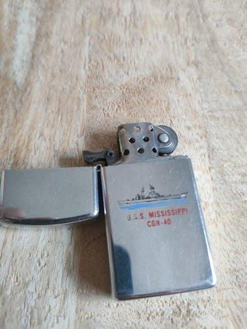 Zippo - zippo USS navy - Zakaansteker - Staal (roestvrij), Collections