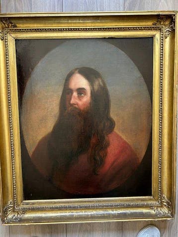 Ary Scheffer (1795-1858), Navolger van - Portret Jezus